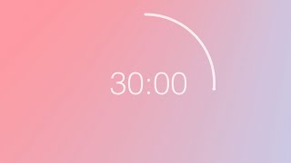 30 minute countdown timer  Pastel Color Wheel background [upl. by Eveivenej893]