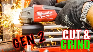 POWER amp CONVENIENCE Gen2 Milwaukee 2880 M18 FUEL 412quot Angle Grinder [upl. by Yc457]