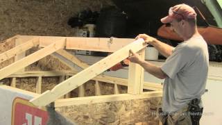 How To Build A Shed  Part 3 Building amp Installing Rafters [upl. by Avid749]