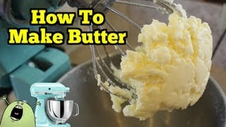 How To Make REAL BUTTER in a KitchenAid Mixer [upl. by Namya47]