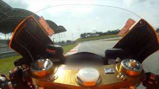 An onboard lap of Sepang with Casey Stoner [upl. by Yltnerb708]