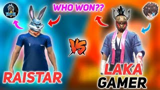 RAISTAR VS LAKA GAMER  RED NUMBER CHALLANGE  1 VS 1 CLASH  WHO WON [upl. by Noramac]