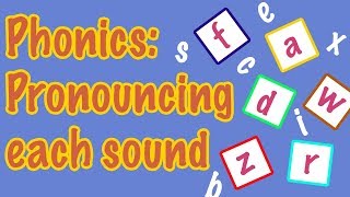 English Letter Pronunciation  Phonics [upl. by Jamison217]