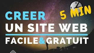 Comment créer un site internet en 5 min FACILE et GRATUIT [upl. by Styles]