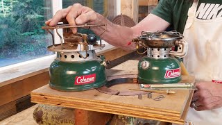 How to Rebuild a Coleman 500 or 502 Single Burner Stove Part One Disassembly [upl. by Trescha]