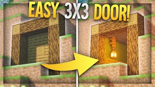 How to Make a 3x3 PISTON DOOR in Minecraft 116 Twoway Easy [upl. by Eirol30]