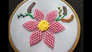 Hand Embroidery  Cluster Stitch [upl. by Halette300]