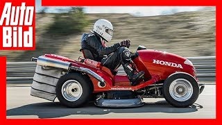 Honda Mean Mower  Der schnellste Rasenmäher der Welt [upl. by Brant526]