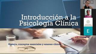 CLASE 1 Introducción a la Psicología Clínica 03 AGOSTO 2020 [upl. by Nylram]