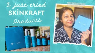 SKINKRAFT REVIEW ll BEST PRODUCT ll SKINKRAFT KIT ll HOW TO USE SKINKRAFT PRODUCTS l khushikashyap [upl. by Lipski]