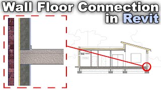 Wall  Floor Connection in Revit Tutorial [upl. by Feeley]