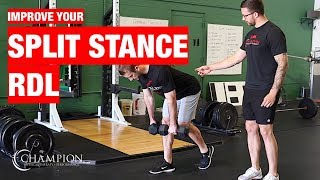 How to Setup and Perform the Split Stance RDL [upl. by Ayila]