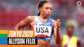 🏃‍♀️ 🇺🇸 Every Allyson Felix medal race  Athlete Highlights [upl. by Kneeland939]