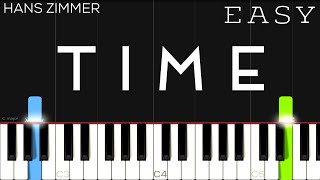 Hans Zimmer  Inception  Time  EASY Piano Tutorial [upl. by Ostler]