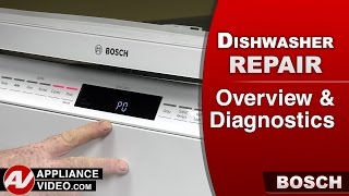 Bosch SHE7PT52UC Dishwasher  Overview and Diagnostic Mode [upl. by Aiuoqes]