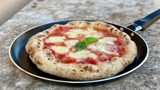 Best PIZZA recipe Without Oven 🍕 Real Italian PIZZA homemade cooked in a Pan 😋 Pizza Dough  Sauce [upl. by Franny226]