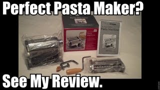 Perfect Kitchen Pasta Machine Marcato Imperial  Review [upl. by Gib480]