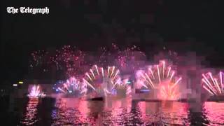 New Year fireworks 2016 watch entire Hong Kong display [upl. by Dunaville]