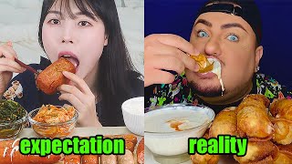 mukbang EXPECTATIONS VS REALITY [upl. by Mages763]