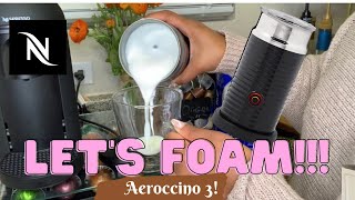 How To Foam Milk With Aeroccino 3 Make Coffee With Foam Tips amp Tricks  Easy Foamed Latte Recipe [upl. by Marchelle]