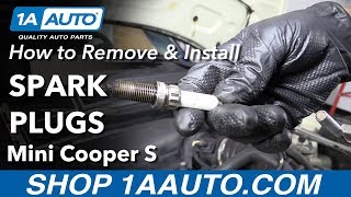 How to Replace Spark Plugs 0713 Mini Cooper S [upl. by Ewnihc167]