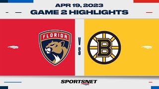 NHL Game 2 Highlights  Panthers vs Bruins  April 19 2023 [upl. by Teria]