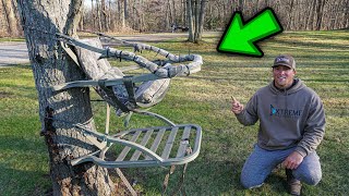 How to use a CLIMBER Tree stand  Summit Viper Climber TreeStand 2020 [upl. by Nnairol920]