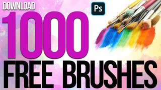 1000 Free Photoshop Brushes 2020  Download NOW [upl. by Ahsiaa]