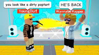 RAP BATTLING as a ROBLOX RAP GOD [upl. by Fabrienne]