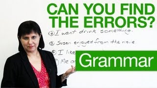 Basic English Grammar  Can you find the errors [upl. by Aniteb]