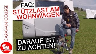 FAQ Stützlast am Wohnwagen  Darauf musst du achten [upl. by Lenette]