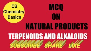 MCQ ON NATURAL PRODUCTS [upl. by Goldfinch316]