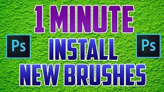 Photoshop CC  How to Add  Download amp Install New Brushes [upl. by Alyar]