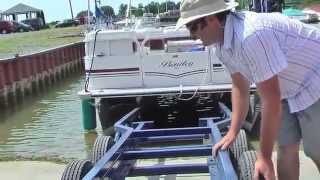 TRITON SCISSORLIFT PONTOON TRAILER  The Cantalever Lift [upl. by Eintihw]