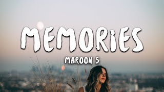 Maroon 5  Memories Lyrics [upl. by Toomay]