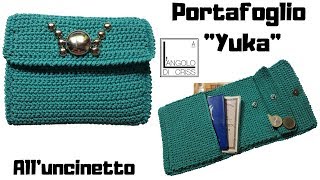 TUTORIAL portafoglio alluncinetto quotYukaquot  FACILISSIMO [upl. by Notled417]