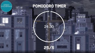 25 minute timer  Lofi  Pomodoro timer  4 x 25 min [upl. by Bartko]