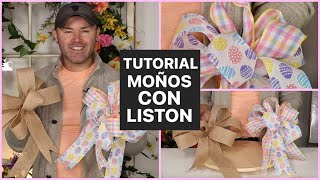 COMO HACER MOÑOS DE LISTON  Tutorial En Español [upl. by Edgell]