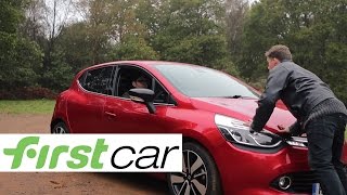 Renault Clio review  First Car [upl. by Anilehs513]