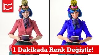 Photoshopta 1 Dakikada Renk Değiştirme [upl. by Idalina]