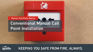 Manual Call Point  How to install a Conventional Manual Call Point [upl. by Nnazil]