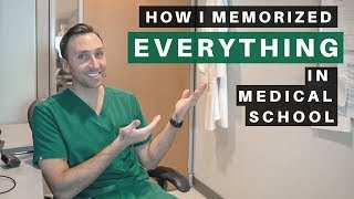 How I Memorized EVERYTHING in MEDICAL SCHOOL  3 Easy TIPS [upl. by Llener]