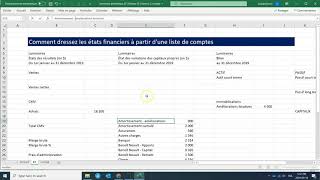 Excel États financiers [upl. by Revart]