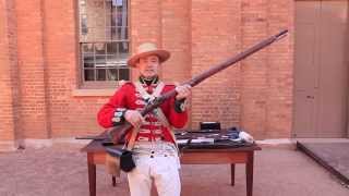 Loading and firing the Flintlock musket [upl. by Titus340]