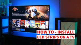 TV LED Strip Installation Guide How to [upl. by Grannie936]