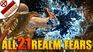 GOD OF WAR All Realm Tear Locations  GOW Realm Tears Dust of Realms [upl. by Dalis146]