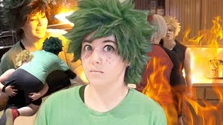 Dekus WORST Bloopers Ever TodoBakuDeku  My Hero Academia Cosplay [upl. by Sadnak]