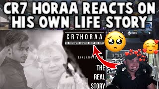 Cr7 Horaa REACTS ON HIS OWN LIFE STORY BY ADONIS ❤️  Cr7 Horaa LIVE REACTION 😍  GAURABYT [upl. by Lehcin322]