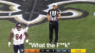 Cordarrelle Patterson Drops F Bomb Live On Nickelodeon  quotWhat The Fkquot  Bears vs Saints [upl. by Audwen]