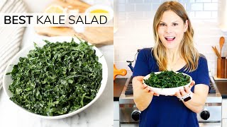 SIMPLE KALE SALAD  my goto recipe [upl. by Meaghan757]